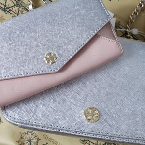 Tory Burch Robinson Metallic Shoulder Bag